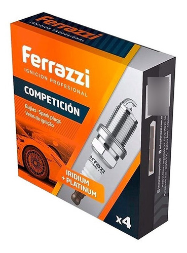 Kit 4 Bujias Ferrazzi Iridium + Platino P/ Vw Gol Power