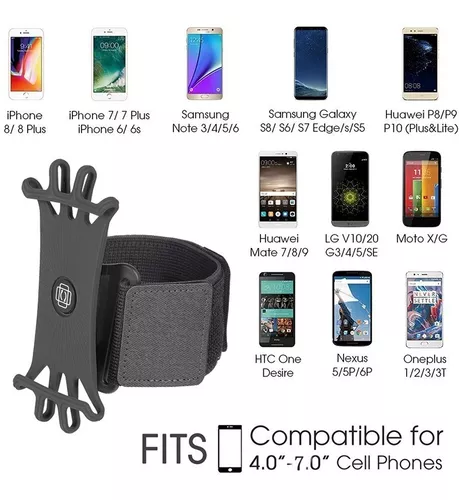 Wristband Phone Holder, 360 Rotatable Detachable Sports Running Armband  Cell Phone Holder, Universal Arm Band for Hiking Biking Compatible with  iPhone