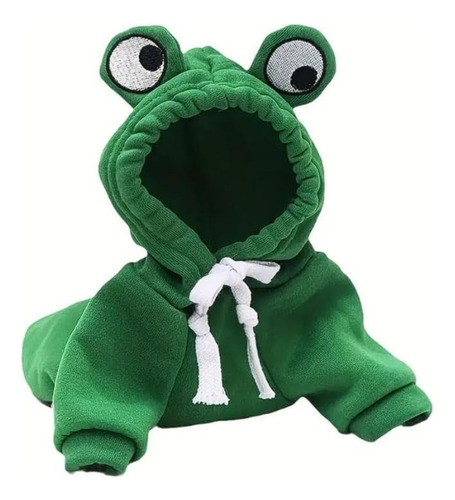Sueter Sudadera Ropa Gato Perro Mascotas Disfraz Rana Verde/m