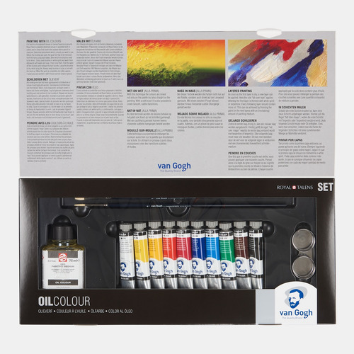 Kit De Pintura A Óleo Van Gogh 10 Cores + Acessórios