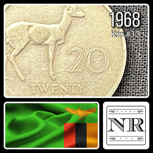 Zambia - 20 Ngwee - Año 1968 - Km #13