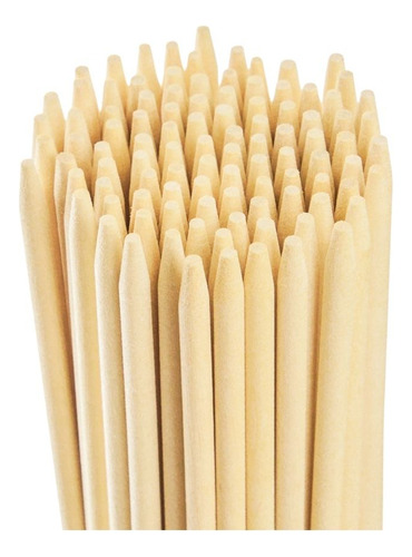 Espetos De Bambu Para Churrasco 25 Cm 4 Mm (1/2 Ponta) 2 Mil
