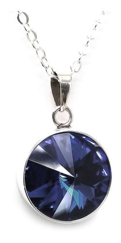 Collar Zvezda, Rivoli Color Tanzanite Plata .925