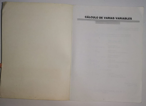 Calculo De Varias Variables - Detalles, Visibles Fotos