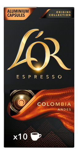 Cápsulas de café Colombia Andes intensidade 8 com 10 unidades L'or