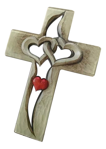 Cruces Entretejidas En Forma De Corazón - Decoración Acrílic