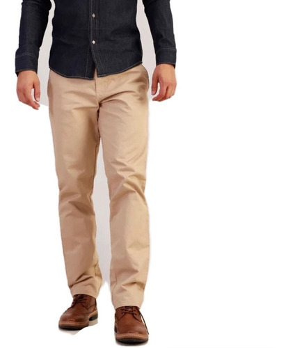 Pantalón Recto Gabardina Strech Oggi Jeans Chinos De Hombre