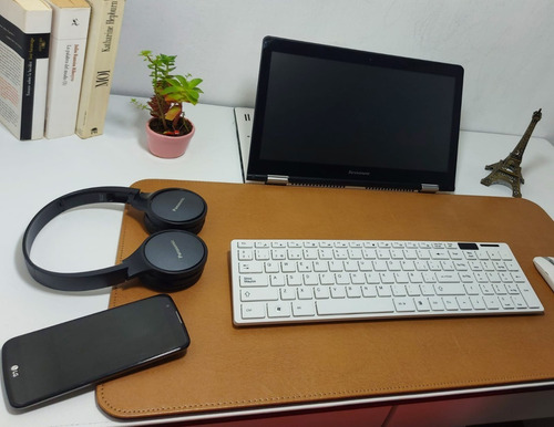 Imagen 3 de 9 de Base Pad Mouse Tapete Alfombrilla De Escritorio En Cuero P.u