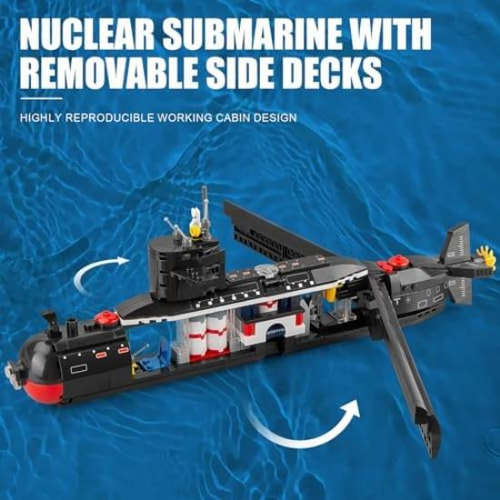 Juego De Construcción De Submarino Nuclear Finger Rock, Jueg