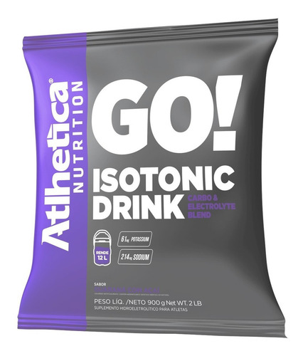 Isotonico Isotonic Drink 900g - Atlhetica Sabor Guaraná C/ Açaí