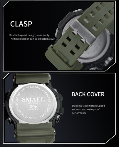 Reloj Electrónico Multifunción Deportivo Impermeable Para Es