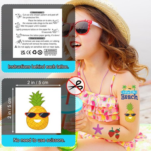 Tatuajes Infantiles Para Fiestas De Verano En La Playa