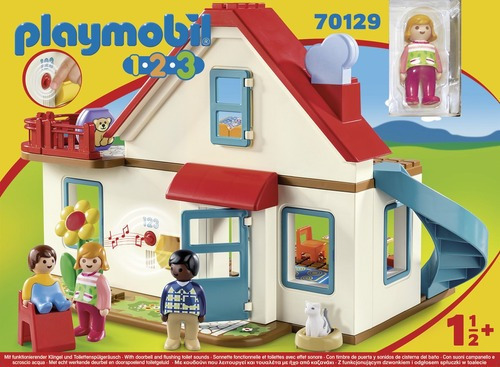 Figura Para Armar Playmobil 1.2.3. Casa Con Accesorios