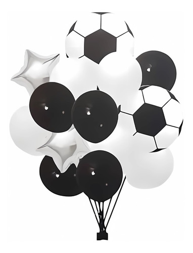 Set Globos Fútbol Estrellas Pelota X28und