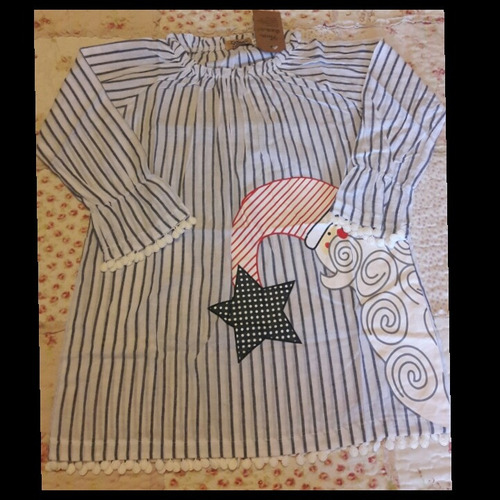 Blusa Larga Navidad Para Niña Talla 5 Nueva