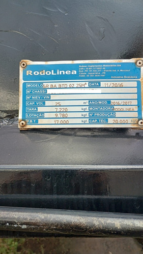 Bitrem Caçamba Basculante 7 Rixos 16/17 Rodolinea Preto