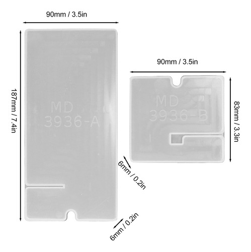 L Soporte Para Teléfono Celular Molde De Resina 2 Juegos De