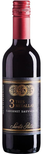 Vinho Tto Seco Tres Medallas Cabernet Valle Central 375ml