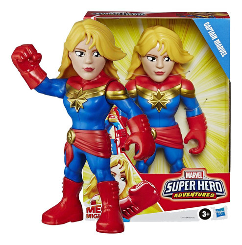 Boneco Capitã Marvel Mega Mighties Super Heroes Hasbro