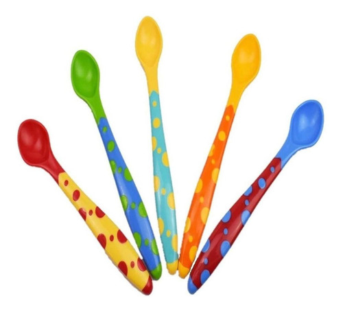 Cucharas Para Bebe Infanti Multicolores 5 Piezas