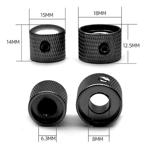 Saphue Guitar Dual Concentric Stacked Control Knobs Sets ...