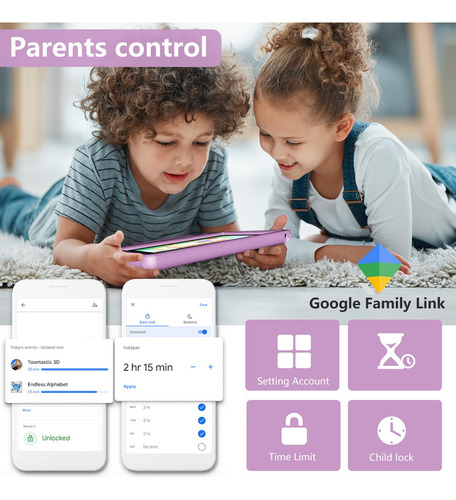 Tablet Yacxbtk For Kids 10.1'' Android 14 8gb+64gb 6000mah