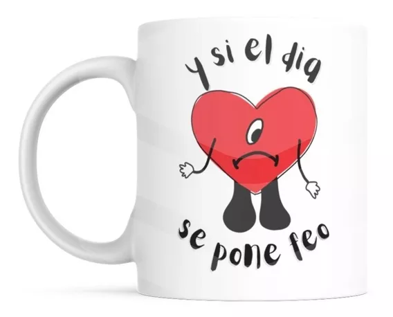 Taza Bad Bunny Corazon Un Verano Sin Ti 11oz