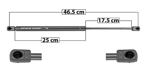 Amortiguador 5a Puerta Der O Izq Spart Dodge I10 2012 A 2014