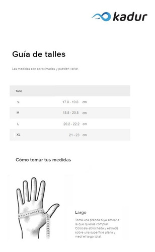 Imagen 4 de 7 de Guantes Gimnasio Gym Kadur Funcional Pesas Entrenamiento