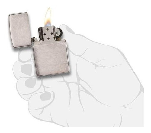 Encendedor Zippo Brushed Chrome Ref. 200
