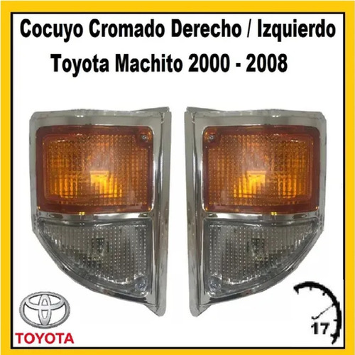 Cocuyo Cruce Cromado Derecho Izquierd Toyota Machito 2000 08