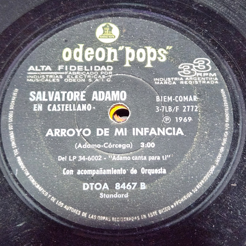 Simple Salvatore Adamo Odeon Pops C6