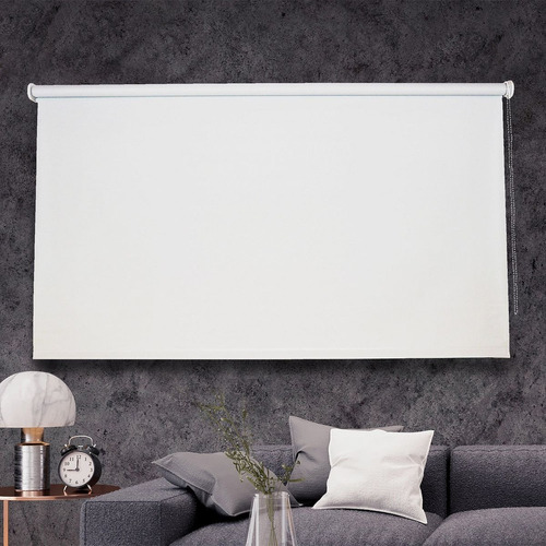 Cortina De Enrollar Black Out Blanca 80x165. Extender