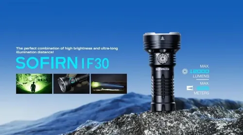 Lanterna Sofirn Lançamento If30 12000 Lúmens Real625m 21700