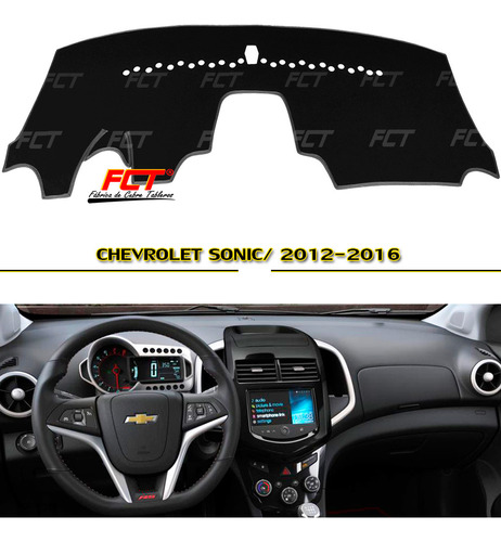 Cubre Tablero Premium / Chevrolet Sonic/ 2012 2013 2014 2016