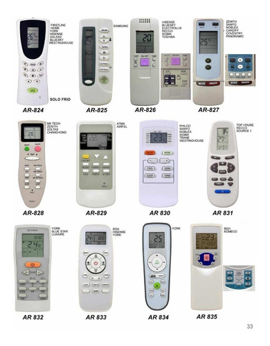 Control Remoto Aire Acondicionado Rch 109 117 139 140 151va