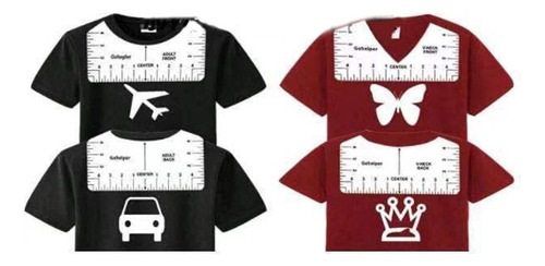 Juego Guía Reglas Playera Transparente 8 Piezas