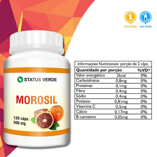 2 Potes Morosil 100% Puro Kit 240 Cáps - Status Verde