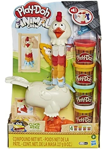 Arcilla Play-doh Animal Crew Cluck-a-dee Feather Fun Chicken