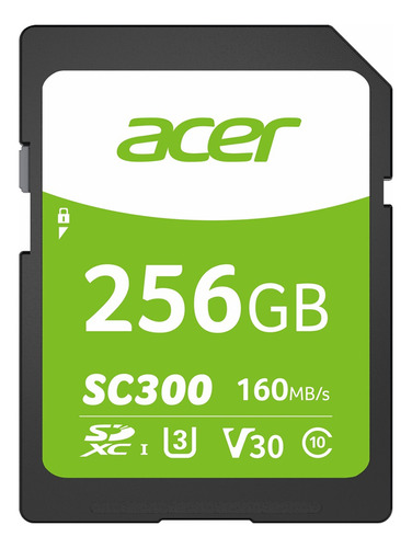 Tarjeta De Memoria Sd Acer 256 Gb Sc300 Sdxc V30