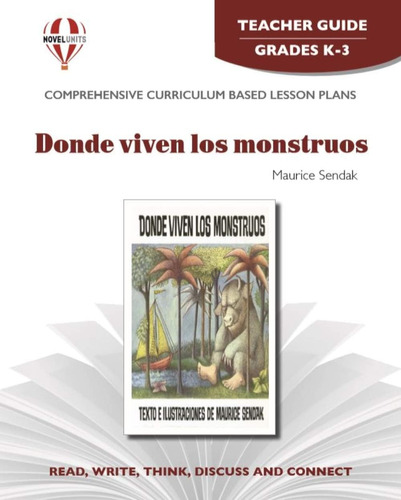 Libro: Donde Viven Los Monstruos - Teacher Guide By Novel Un