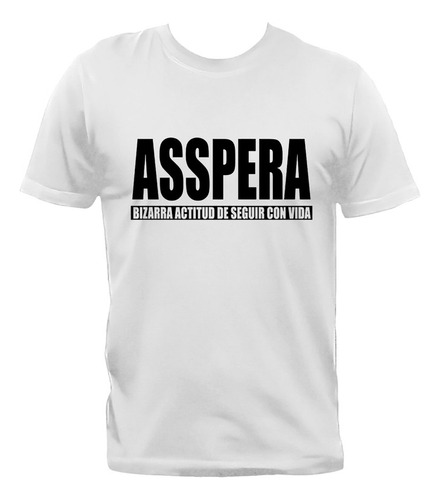 Remera Asspera Metal Bizarro 100% Algodón