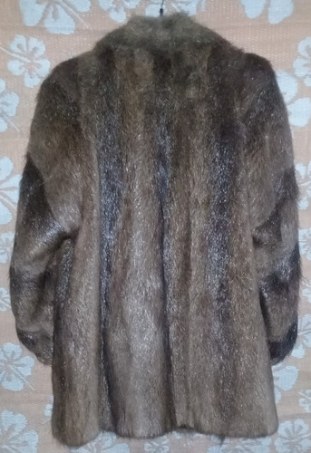 Tapado De Piel De Nutria Natural,sin Depilar (Usado)