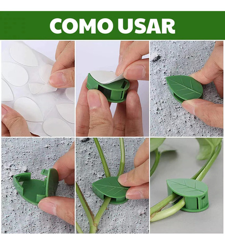 Pinzas De Pared Para Plantas Trepadoras En Y, Paquete De 100