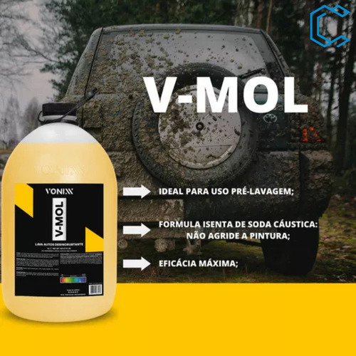 Shampoo Lavagem Para Moto Desencrustante V Mol Vonixx 500ml