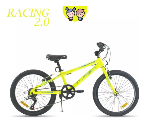 Bicicleta Infantil Racing 2.0 R20 Cambio Shimano 6 Vel Turbo
