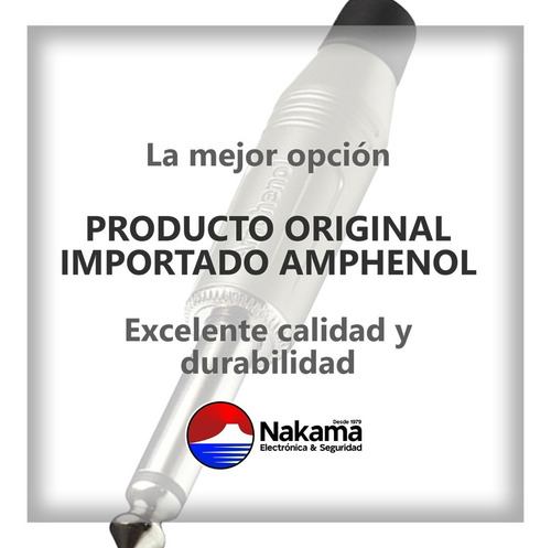 Imagen 4 de 4 de Ficha Conector Acpmgn Plug 6.5 Mono Amphenol Profesional