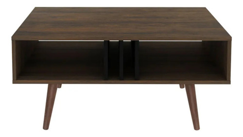 Mesa De Centro Rustico/negro Mc2226 Tecnomobili