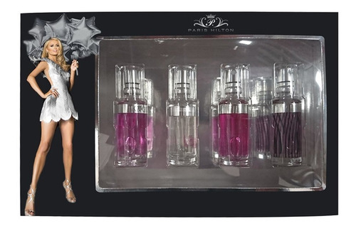 Set Mini Paris Hilton 4 Pz Eau De Parfum 15 Ml + Heires Eau 
