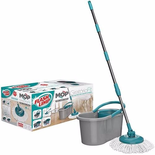 Spin Mop 360° Balde C/esfregão C2 Refil Flashlim( Promoçao )